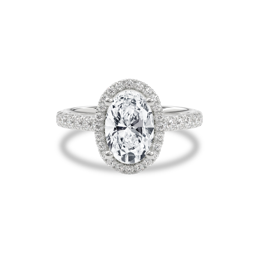 Elara Infinity Engagement Ring Oval•White Gold