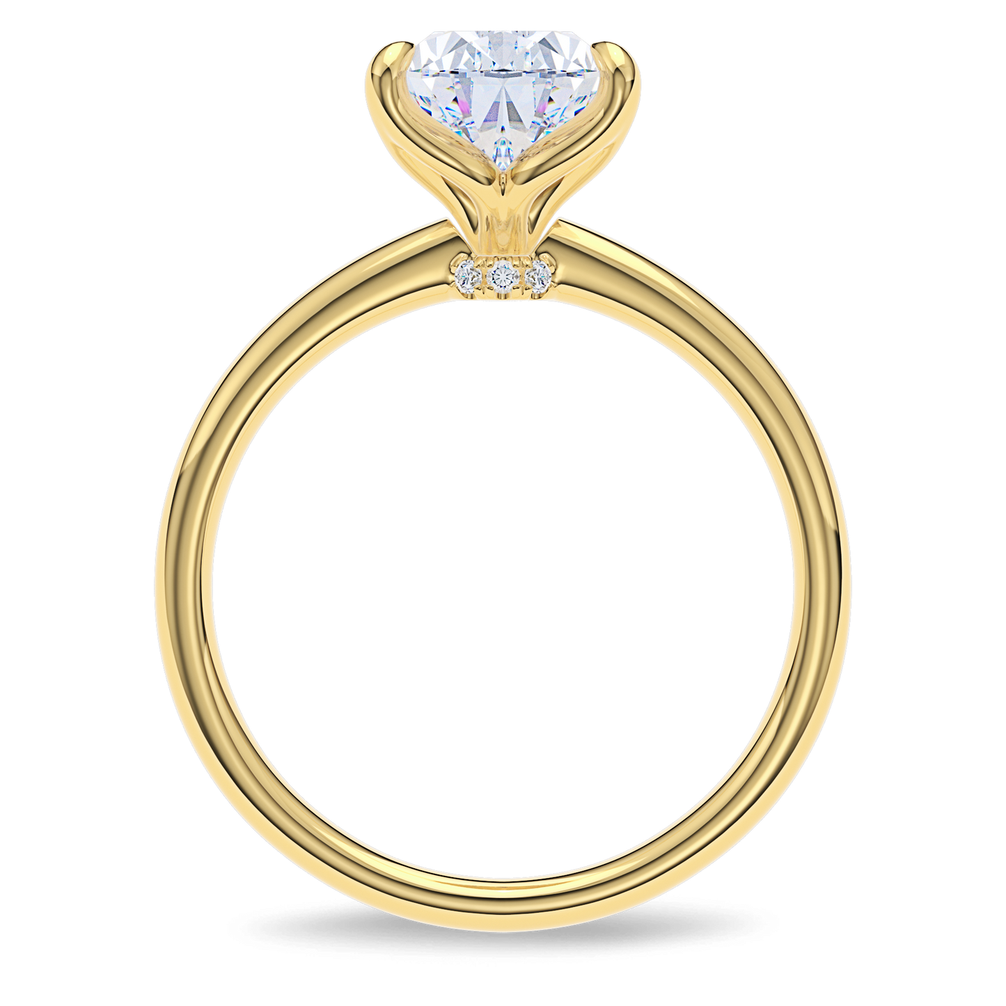 Dia Solitaire Engagement Ring Pear•Yellow Gold
