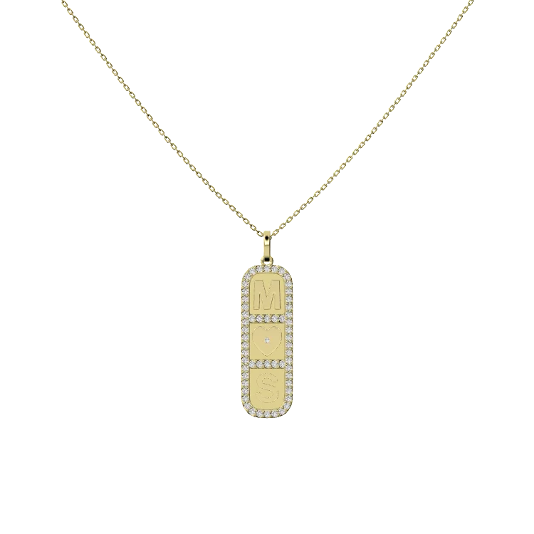 18k Gold Plated Elements Necklace SS25N003G