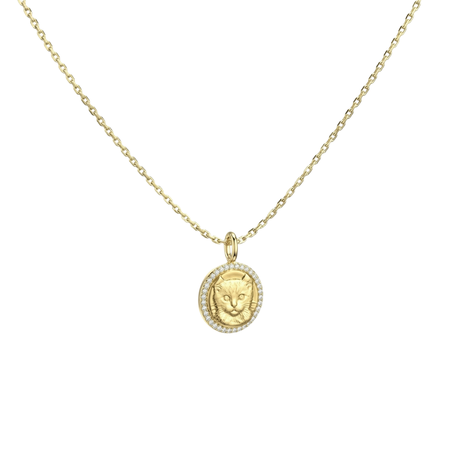 18K Gold Plated Round MemoraCarve Necklace SN028