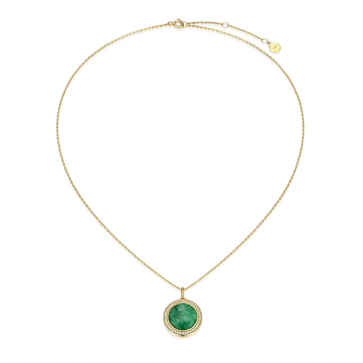 18K Gold Plated Legacy Jade Locket SN004G