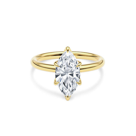 Dia Solitaire Engagement Ring Marquise•Yellow Gold
