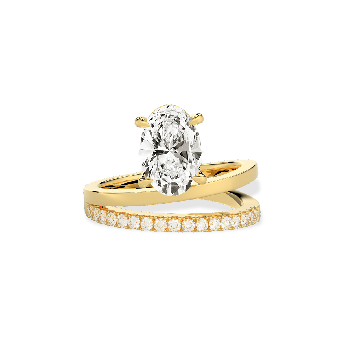 Vow Meteor Oval Ring  in 14k Gold