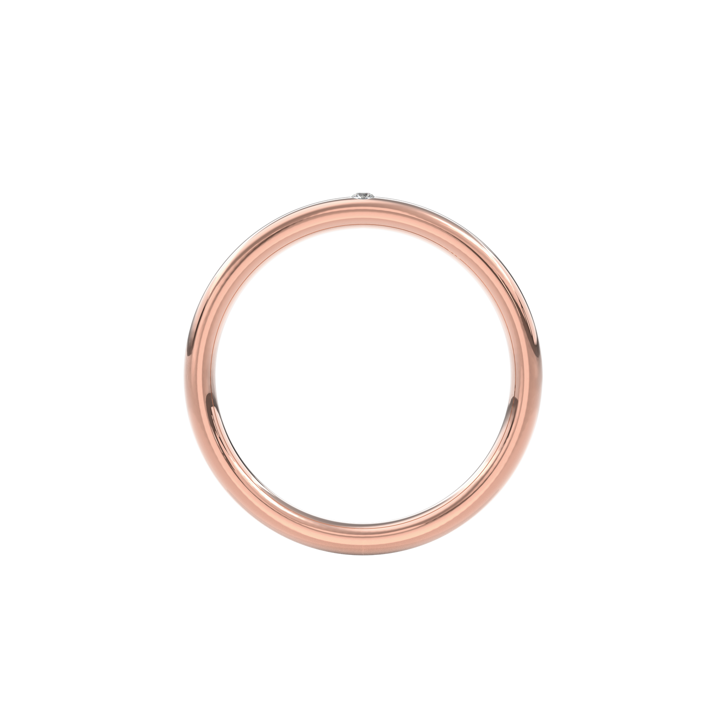 Wedding Bands Diamond Accent Band 2.2mm•Rose Gold