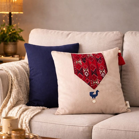 Hand-Crafted Heritage Cushion – Design 1002