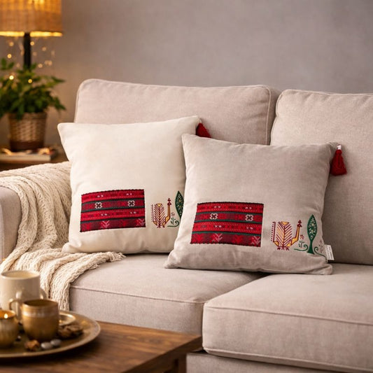 Hand-Crafted Heritage Cushion – Design 1003