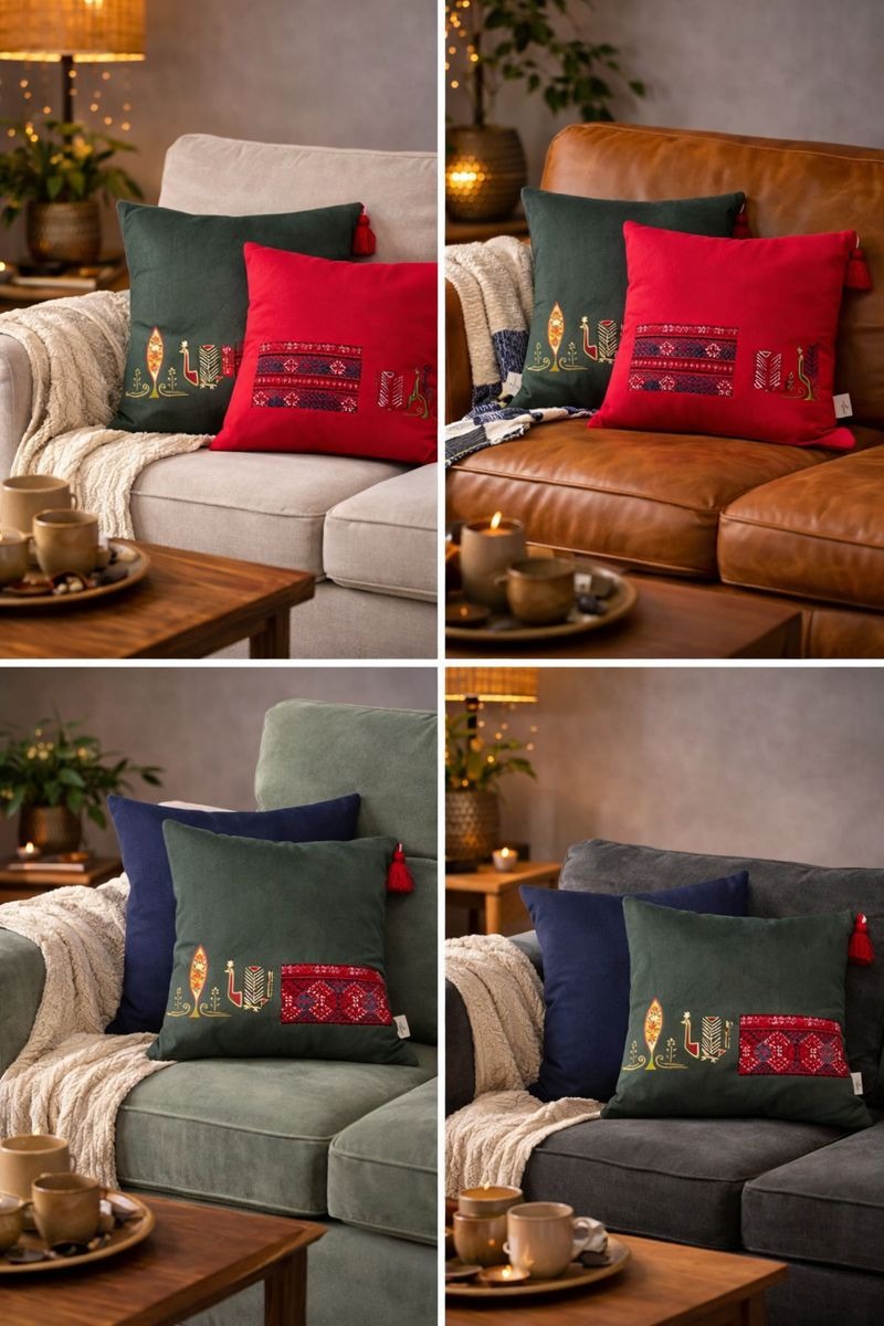 Hand-Crafted Heritage Cushion – Design 1004