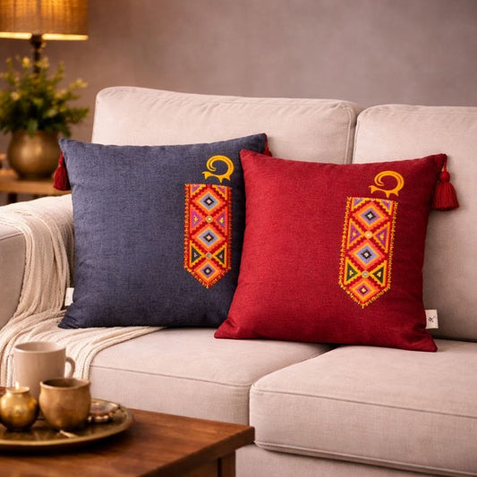 Hand-Crafted Heritage Cushion – Design 1007
