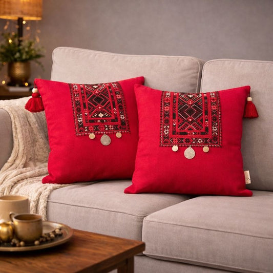 Hand-Crafted Heritage Cushion – Design 1009
