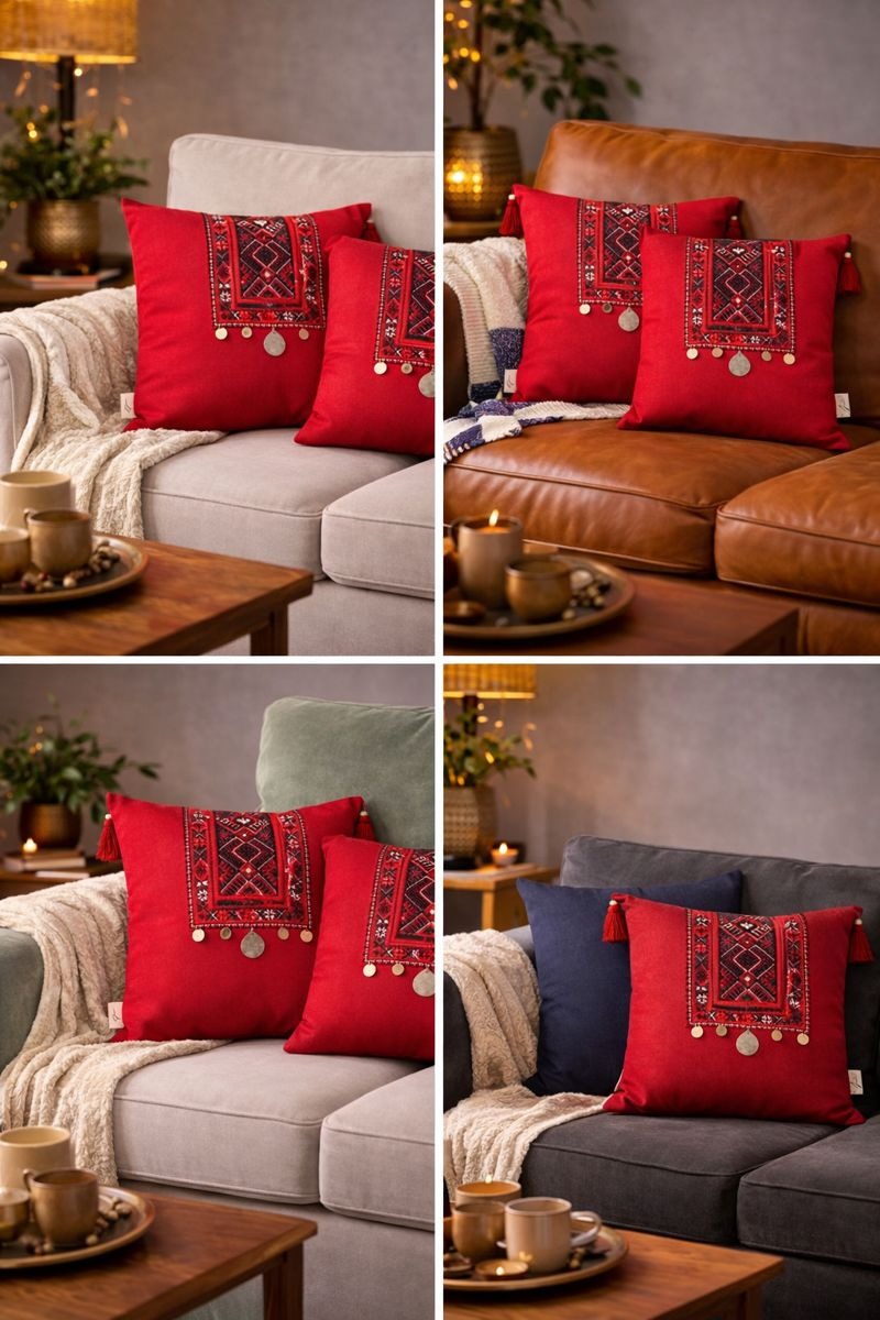 Hand-Crafted Heritage Cushion – Design 1009