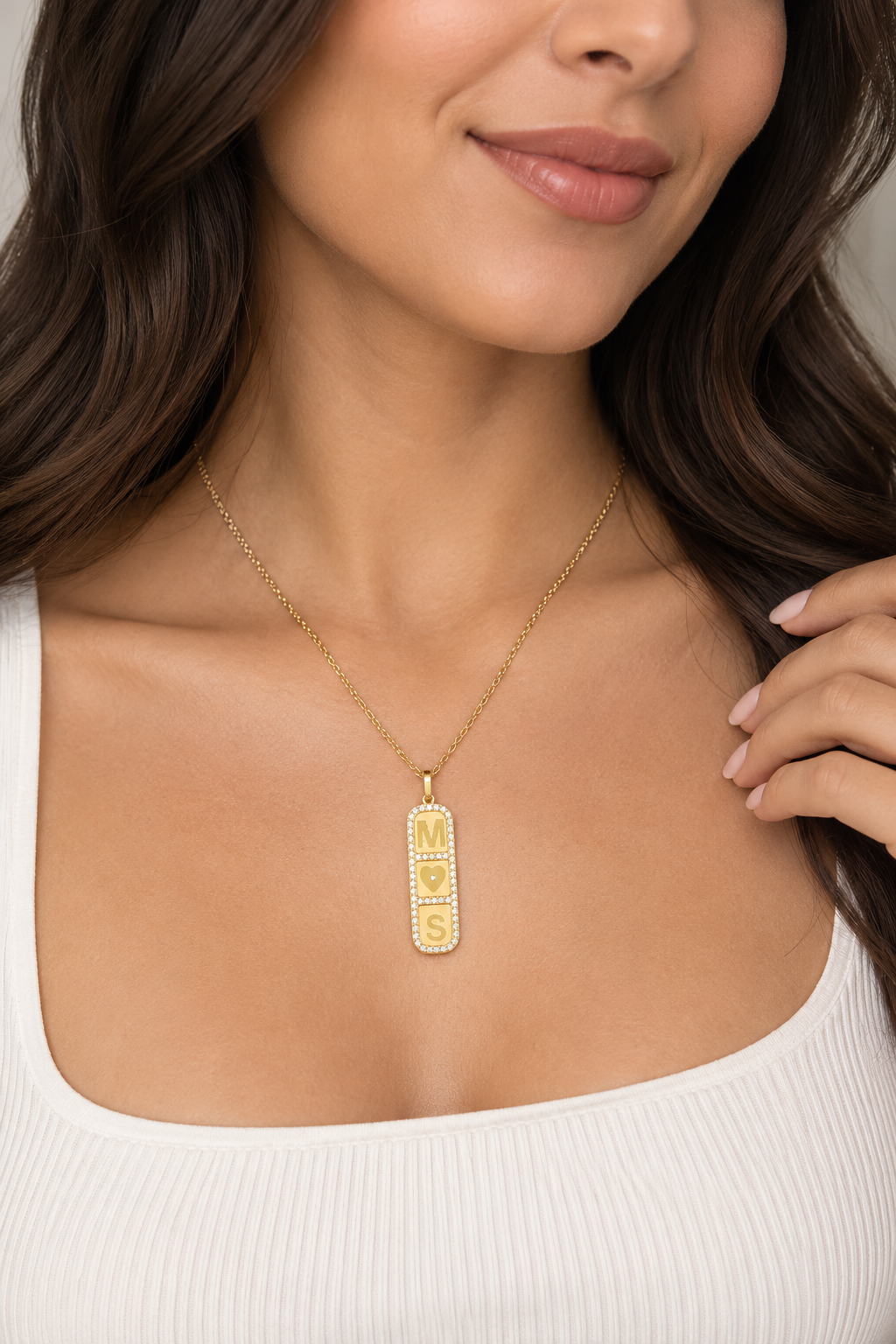 18k Gold Plated Elements Necklace SS25N003G