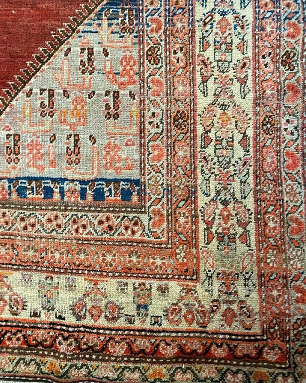 Vintage Persian Malayer Runner Rug – 80-Year-Old Hand-Knotted Wool with Natural Dyes (7.5 m²)