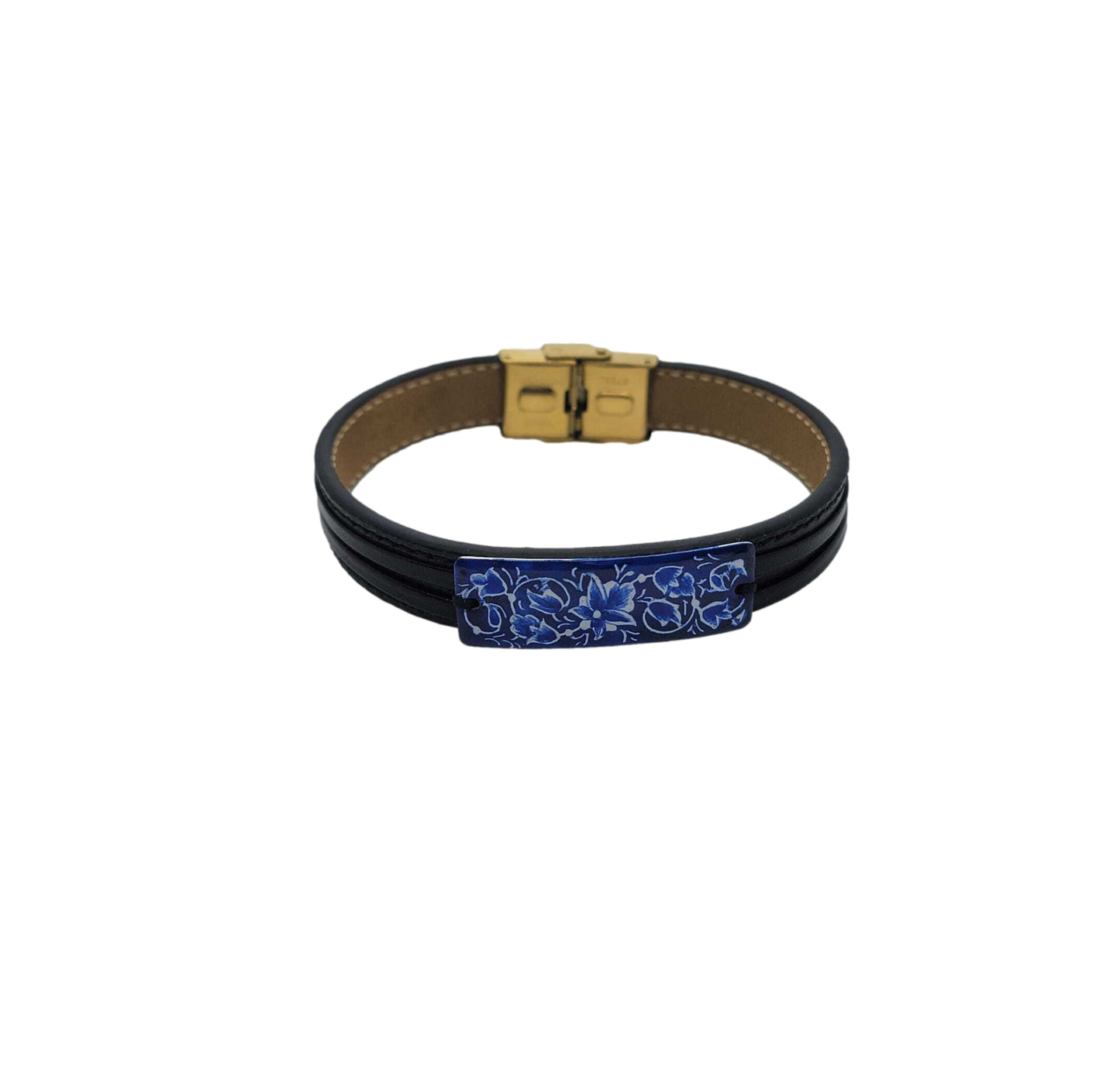 Minakari Leather Bracelet Design 1002