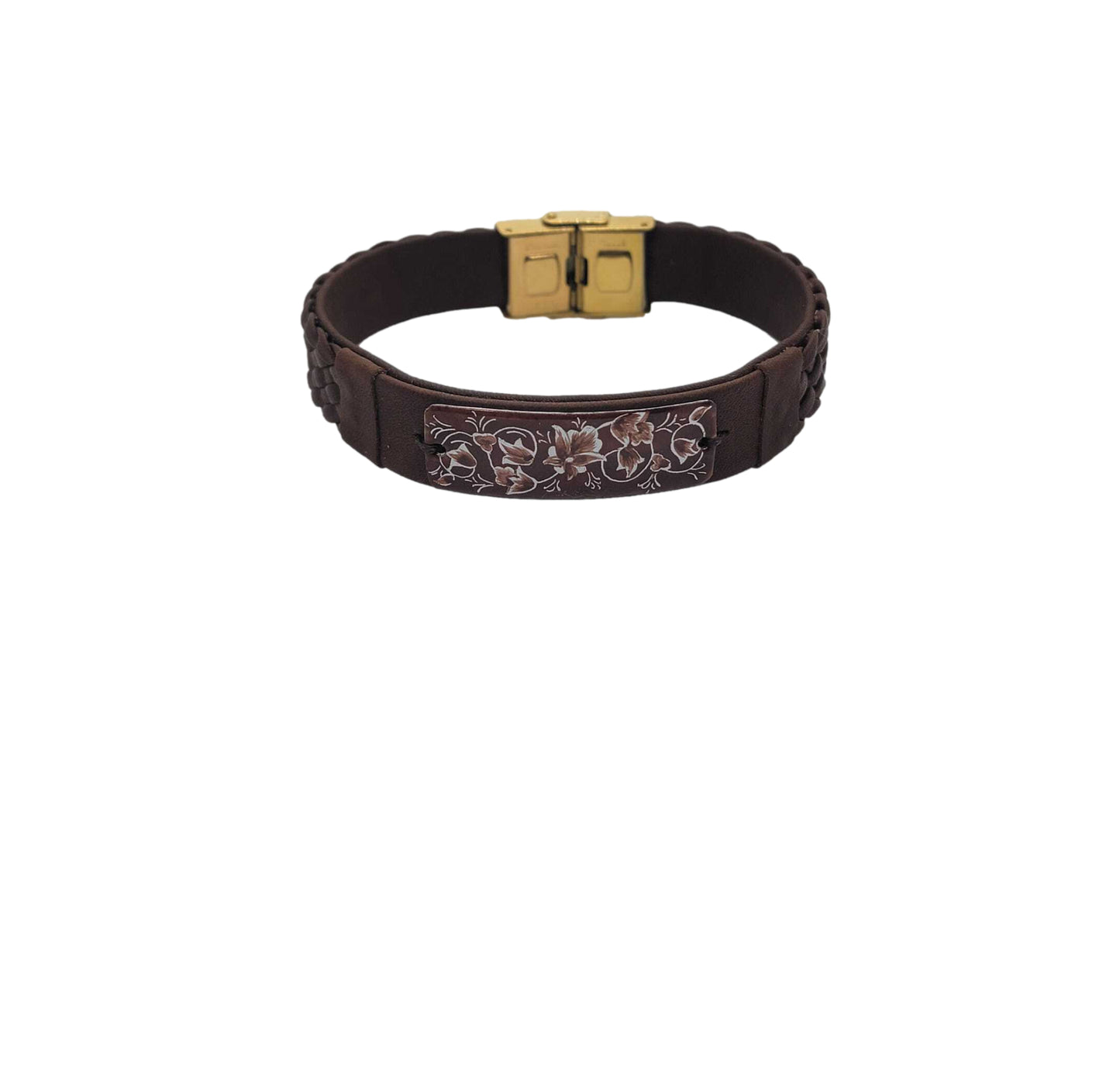 Minakari Leather Bracelet Design 1003