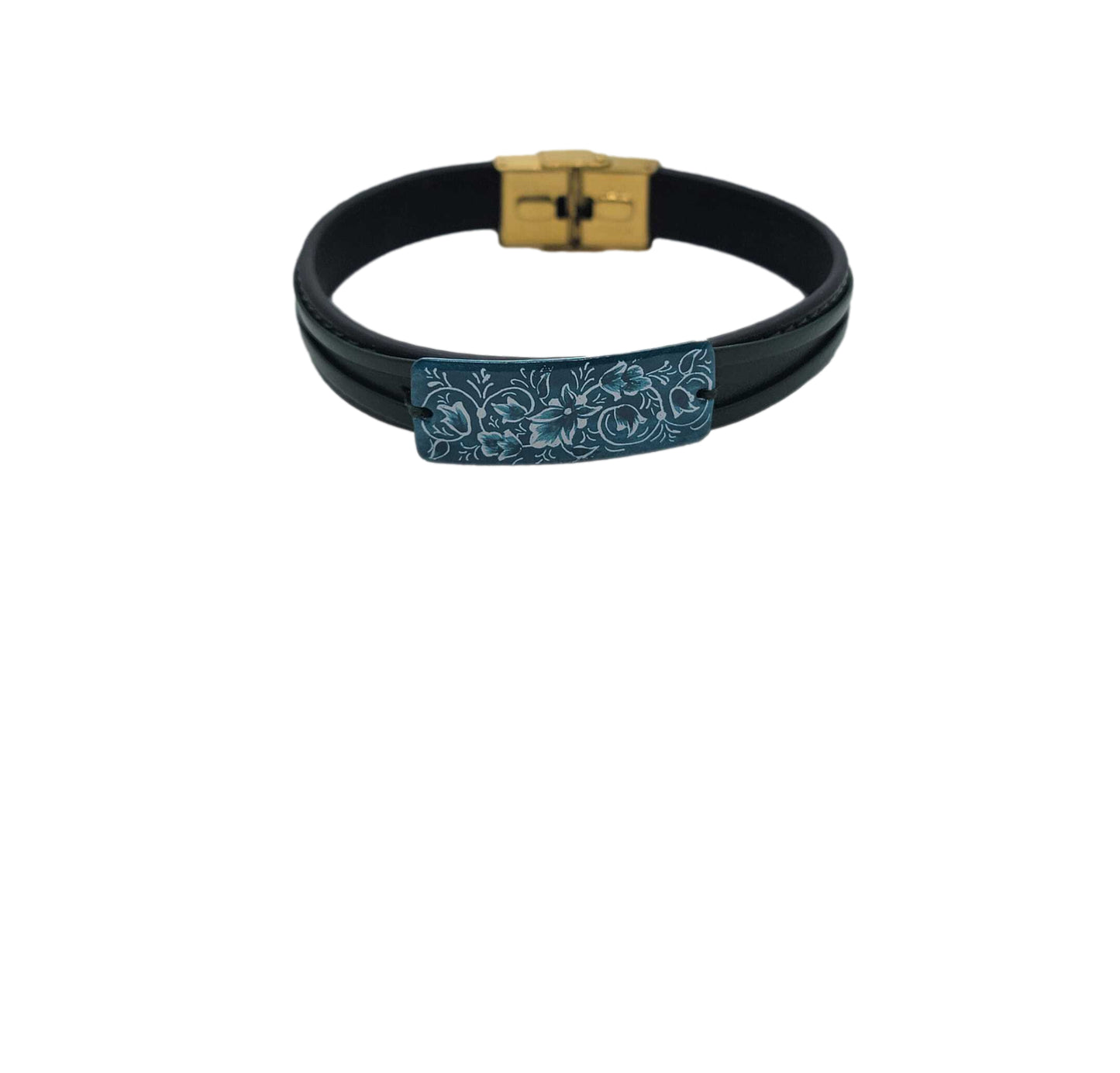 Minakari Leather Bracelet Design 1006