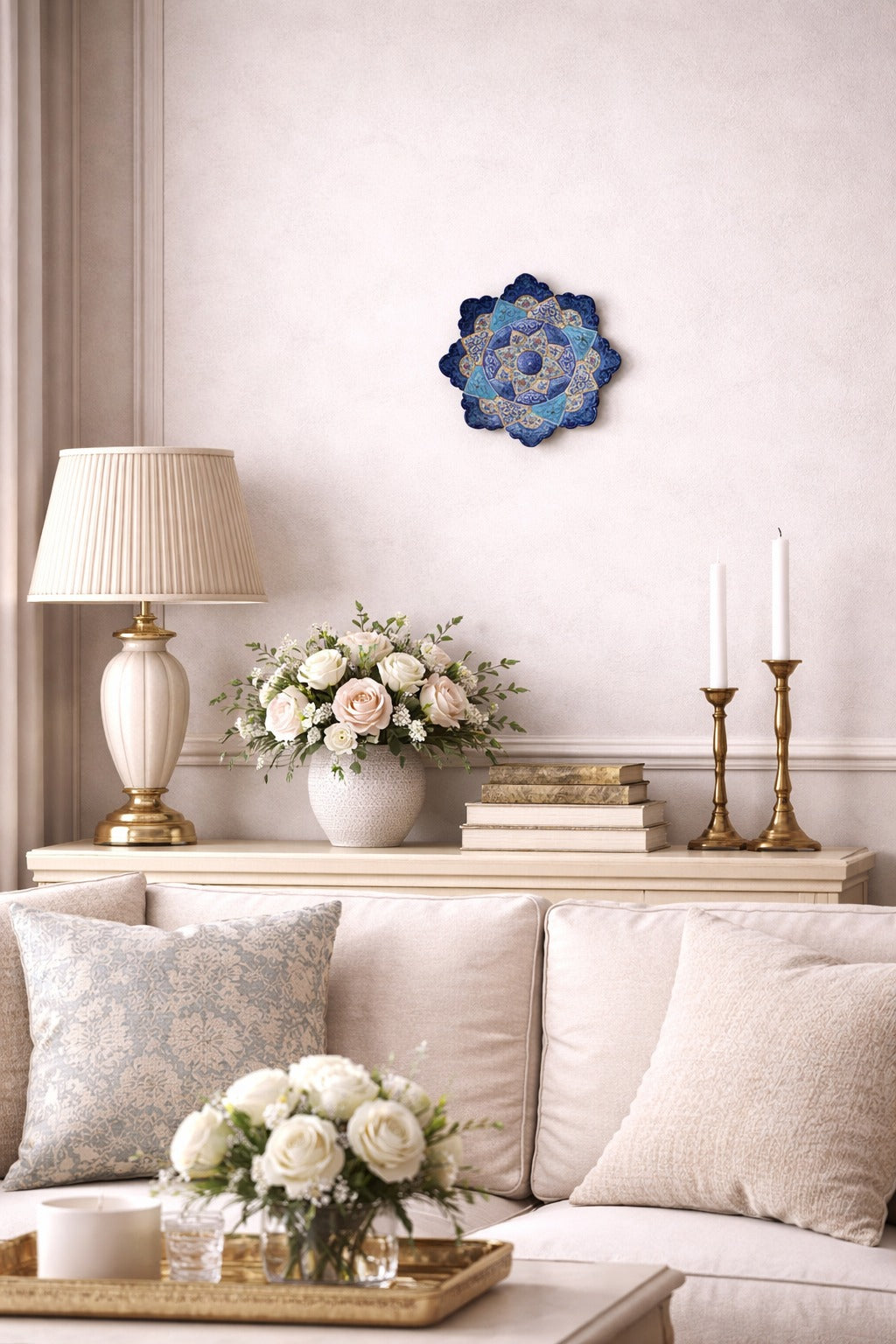 Minakari Plate Design 1006