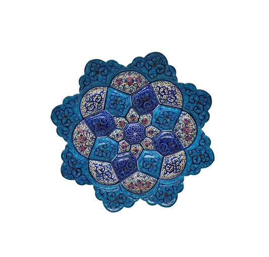 Minakari Plate Design 1007