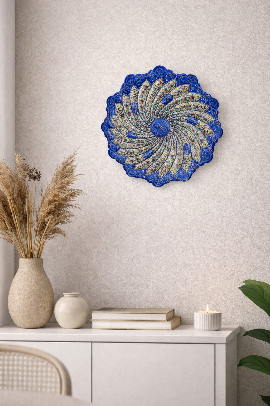 Minakari Plate design 1002