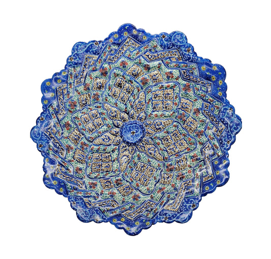 Minakari Plate design 1004