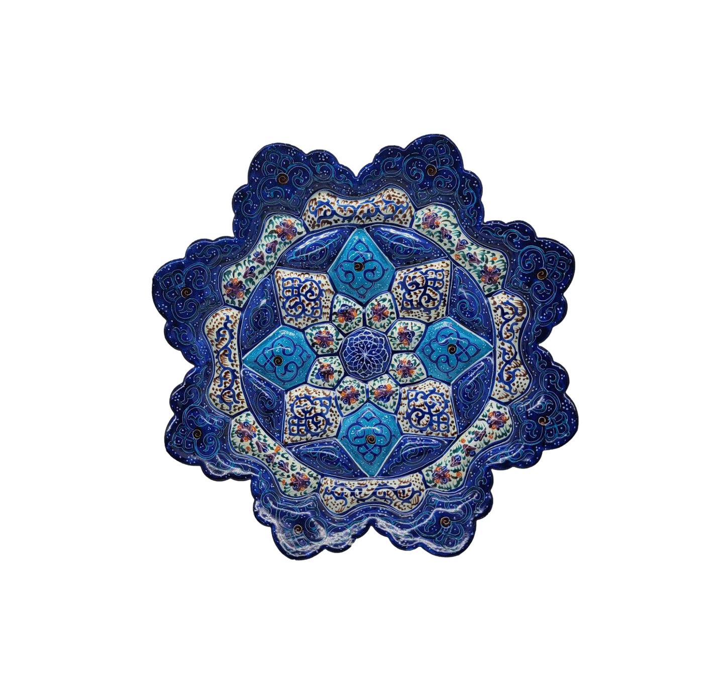 Minakari Plate Design 1009