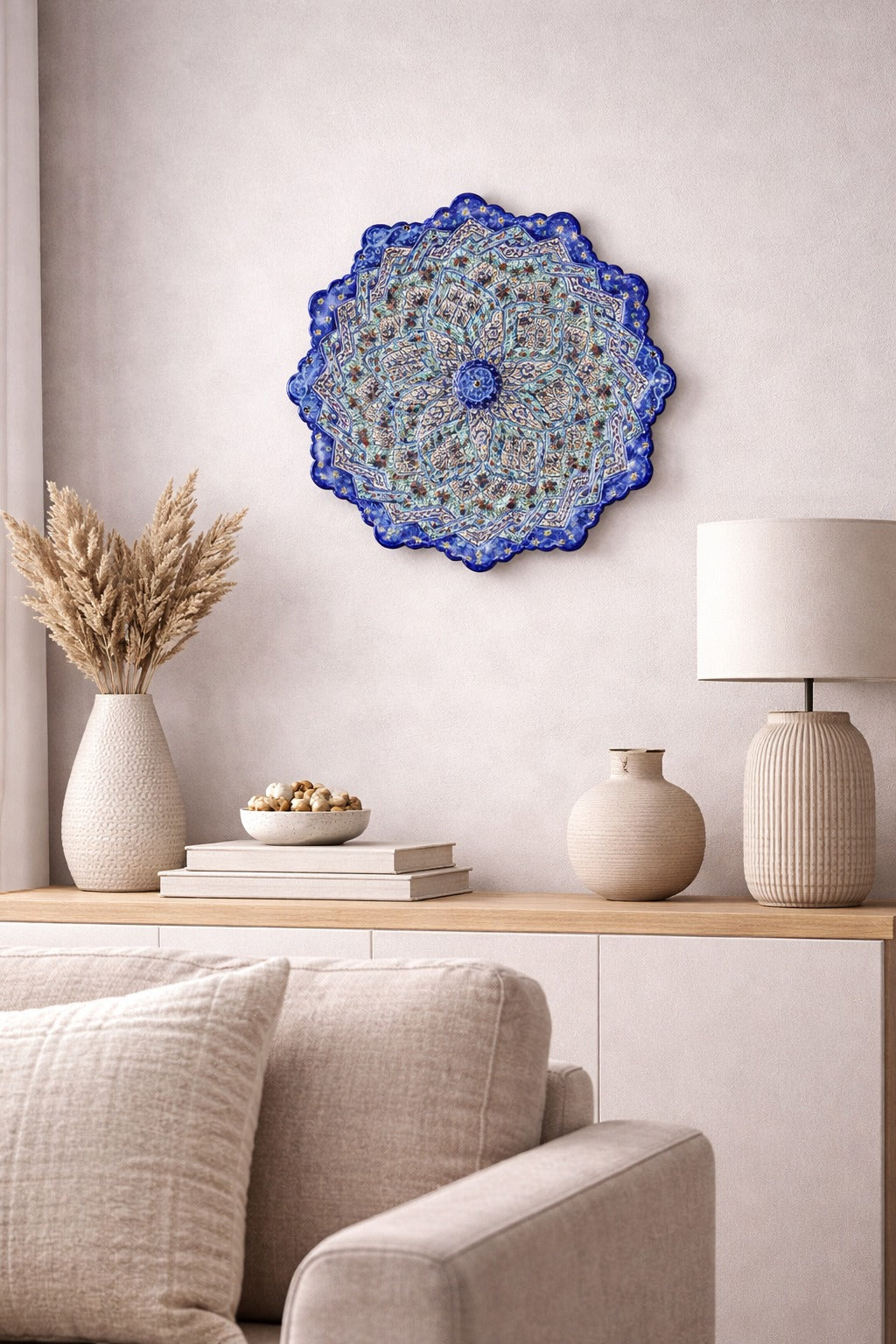 Minakari Plate design 1004