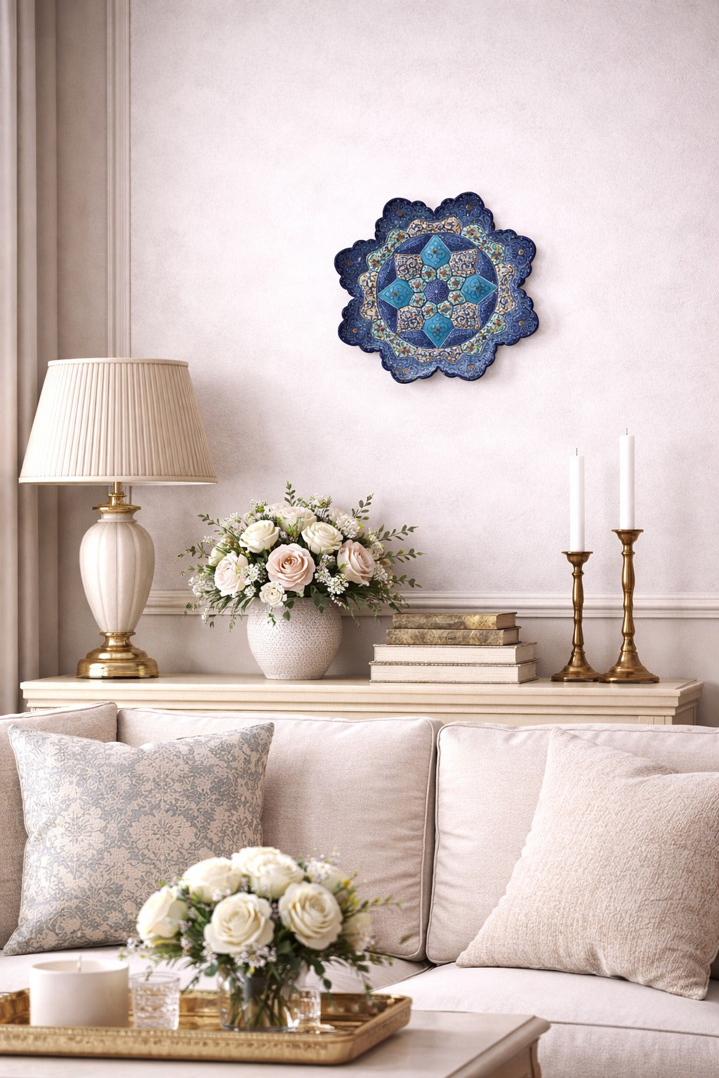 Minakari Plate Design 1009