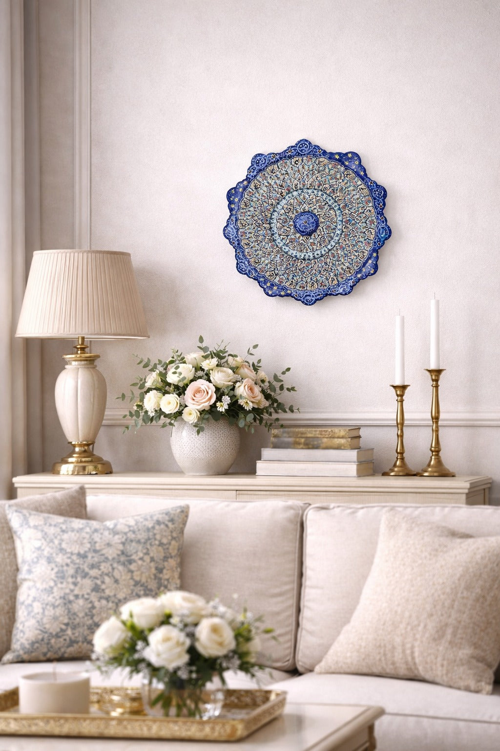 Minakari Plate design 1005