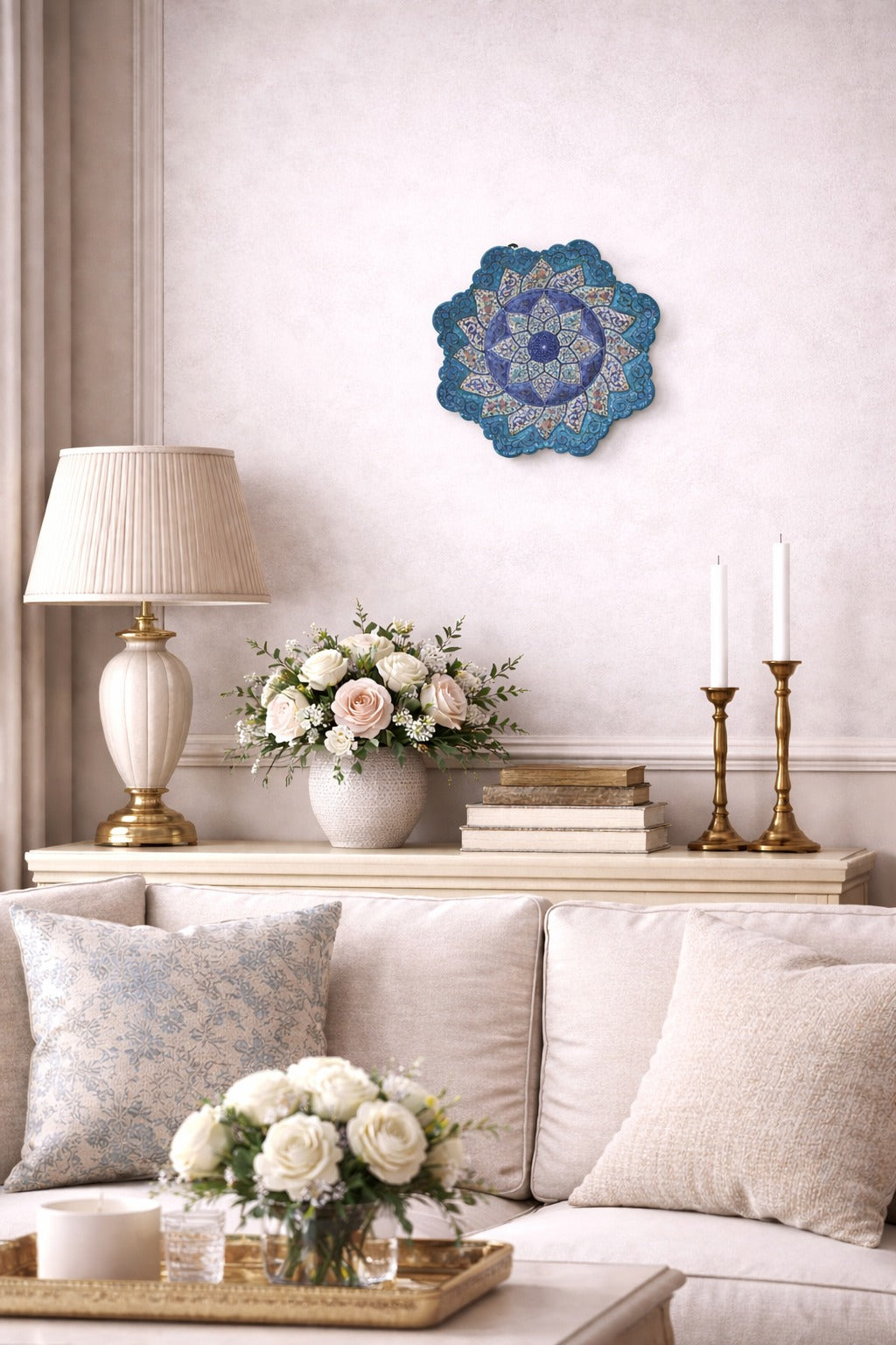 Minakari Plate Design 1010