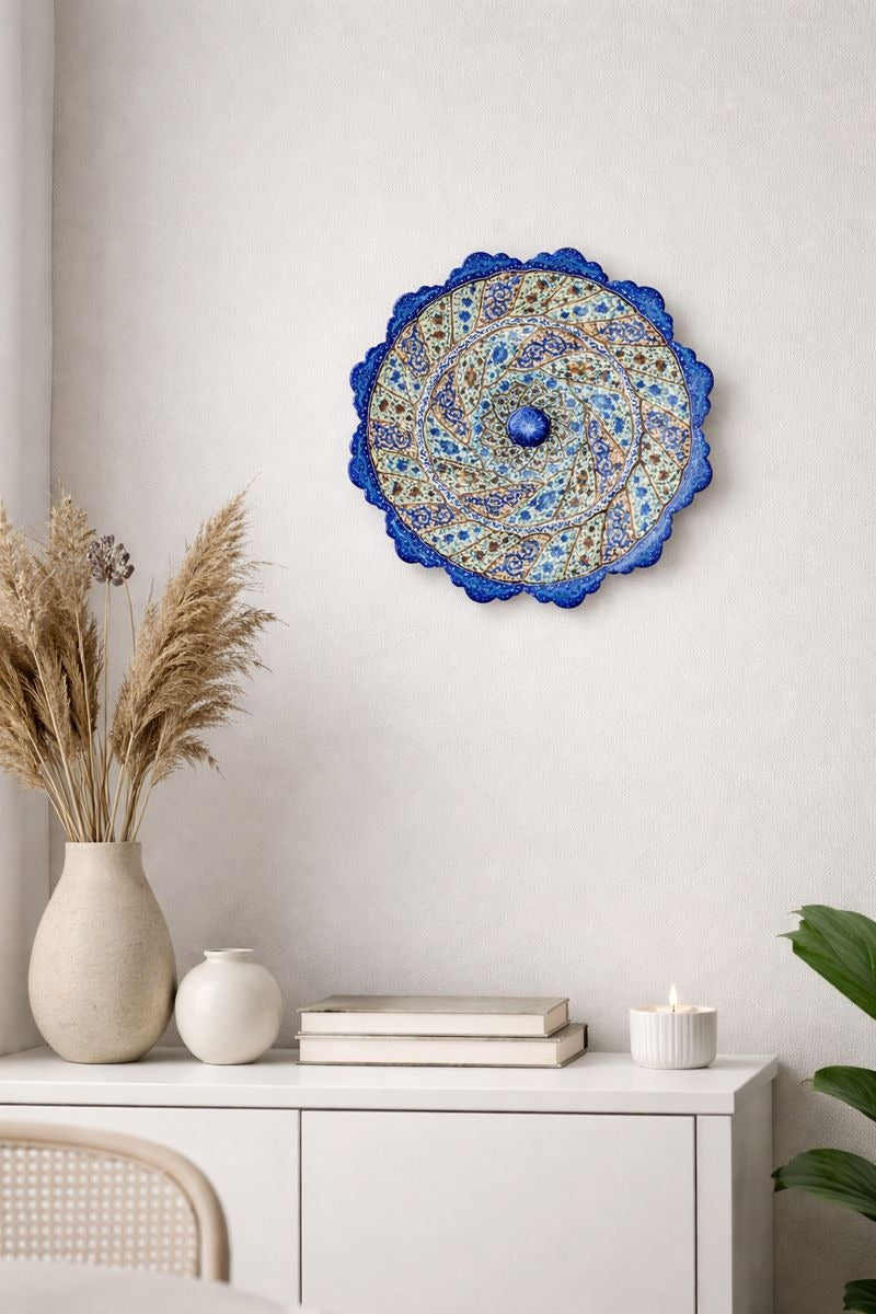 Minakari Plate design 1001