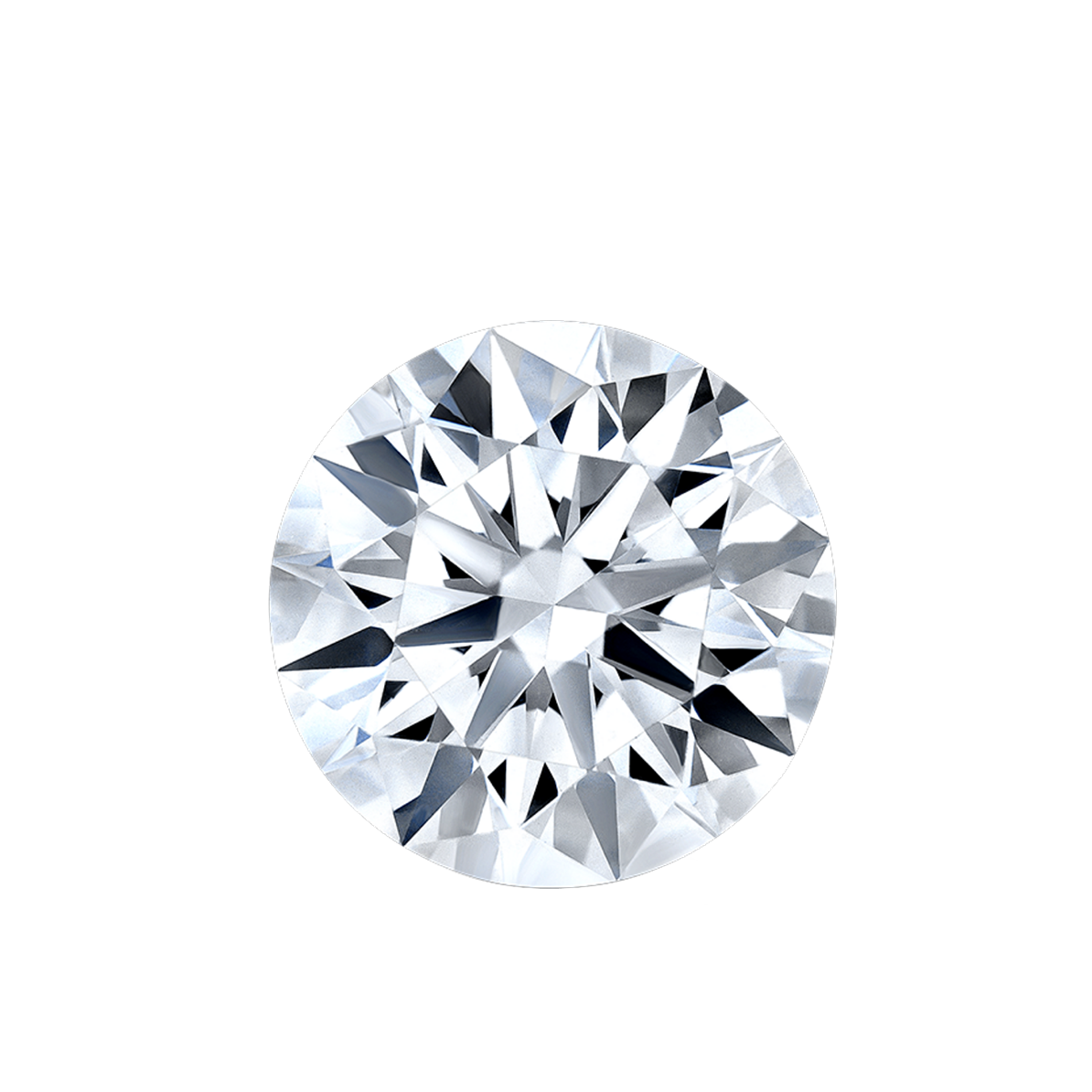 Callisto Two Stones Engagement Ring Round•White Gold