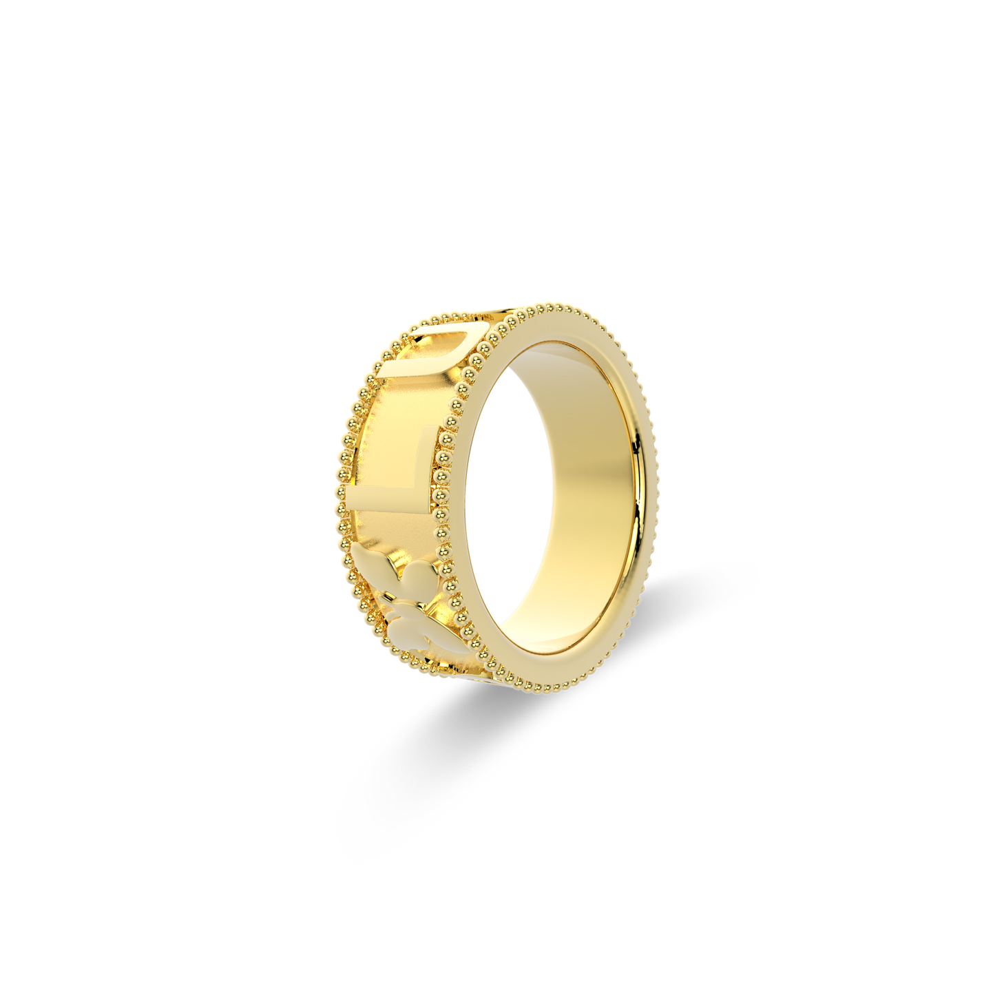 Milgrain CharmMark Lucky Ring SS25R002L