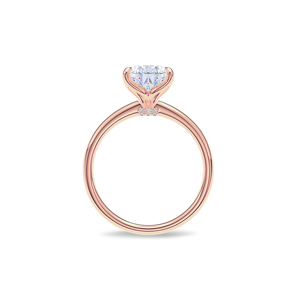 Dia Solitaire Engagement Ring Pear•Rose Gold