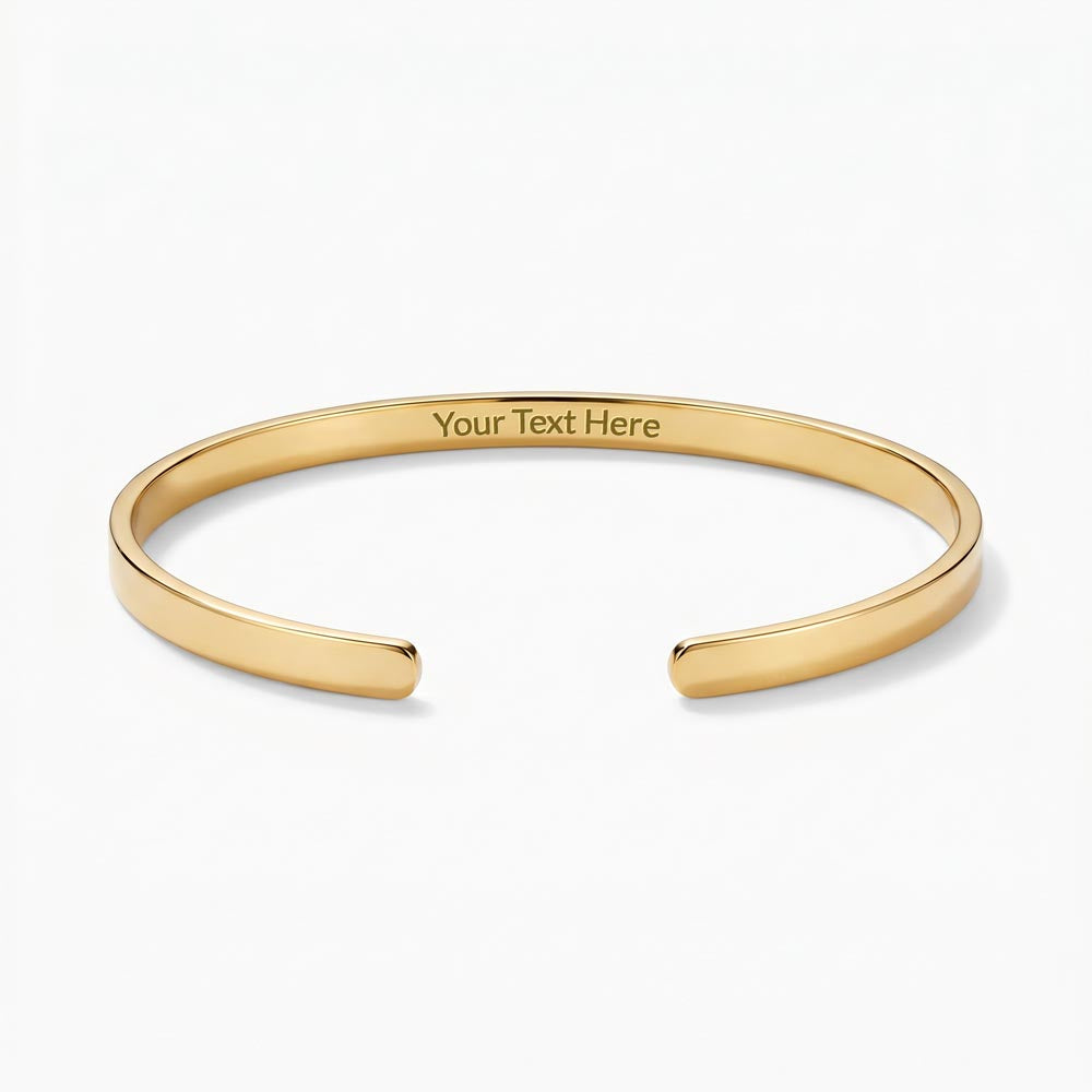 To My Son – Engraved Cuff Bracelet | Personalized Gift for Son