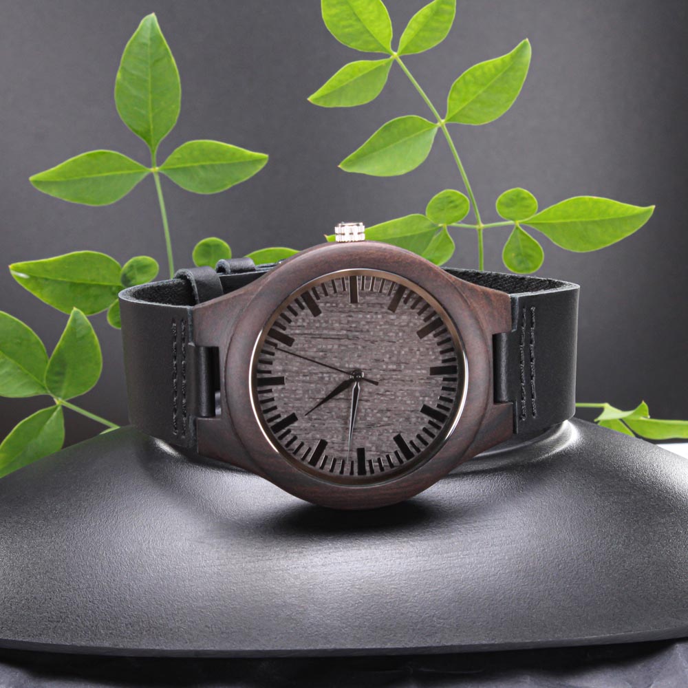 Personalized Wooden Engraved Watch for Dad – Best Bucking Dad Ever Custom Gift - goldenandvintage