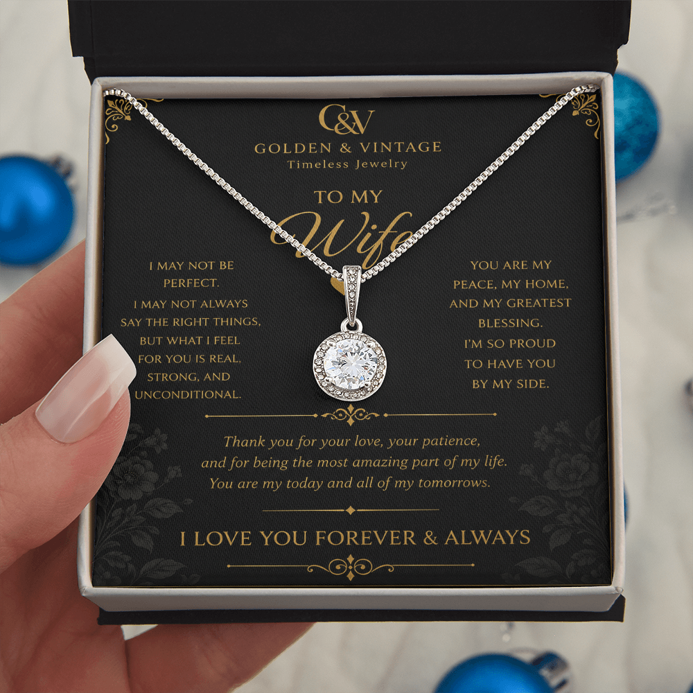 To My Wife – Forever Love Eternal Hope Necklace