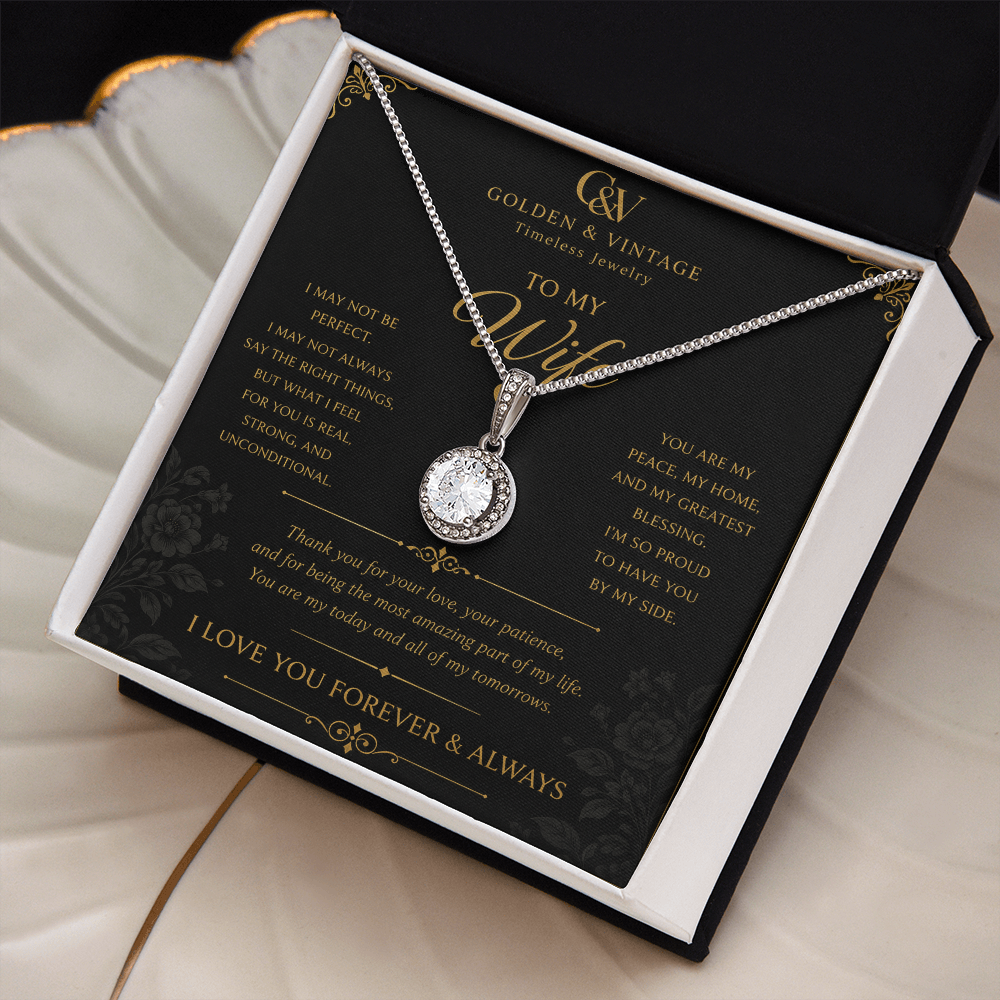 To My Wife – Forever Love Eternal Hope Necklace
