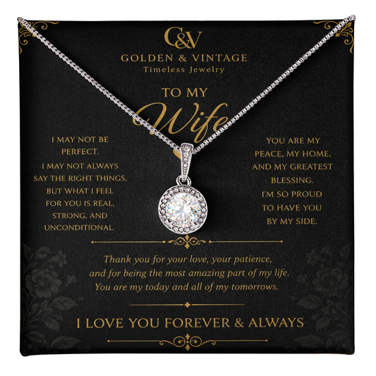 To My Wife – Forever Love Eternal Hope Necklace