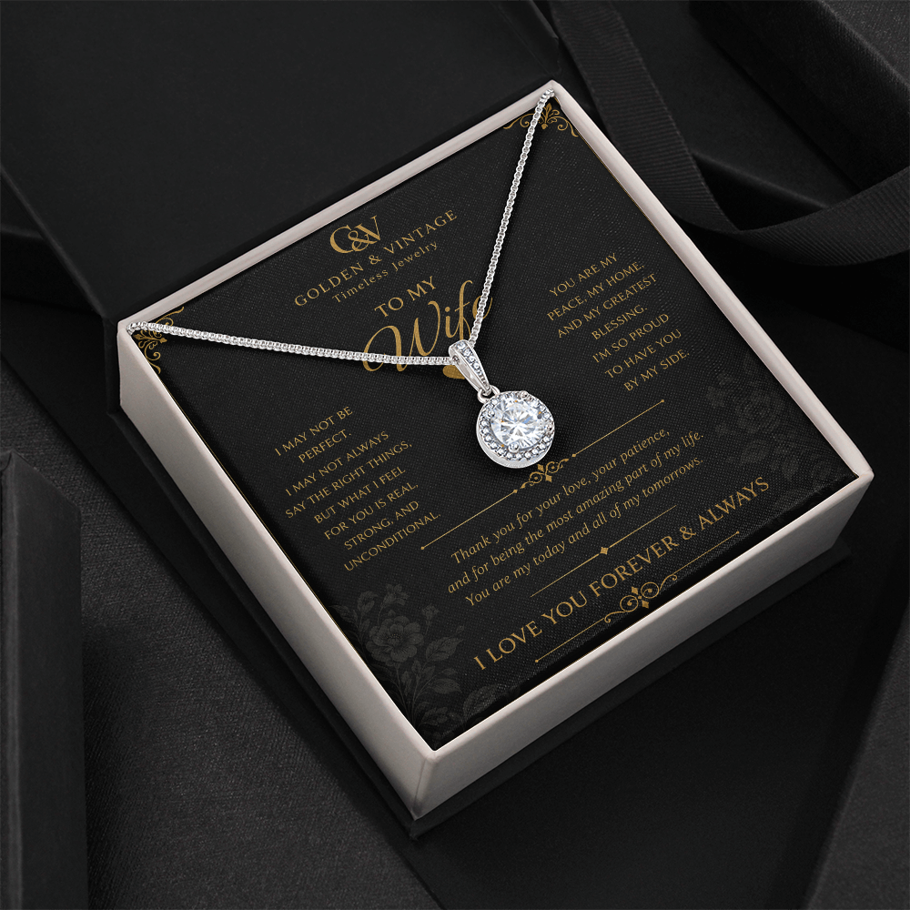 To My Wife – Forever Love Eternal Hope Necklace
