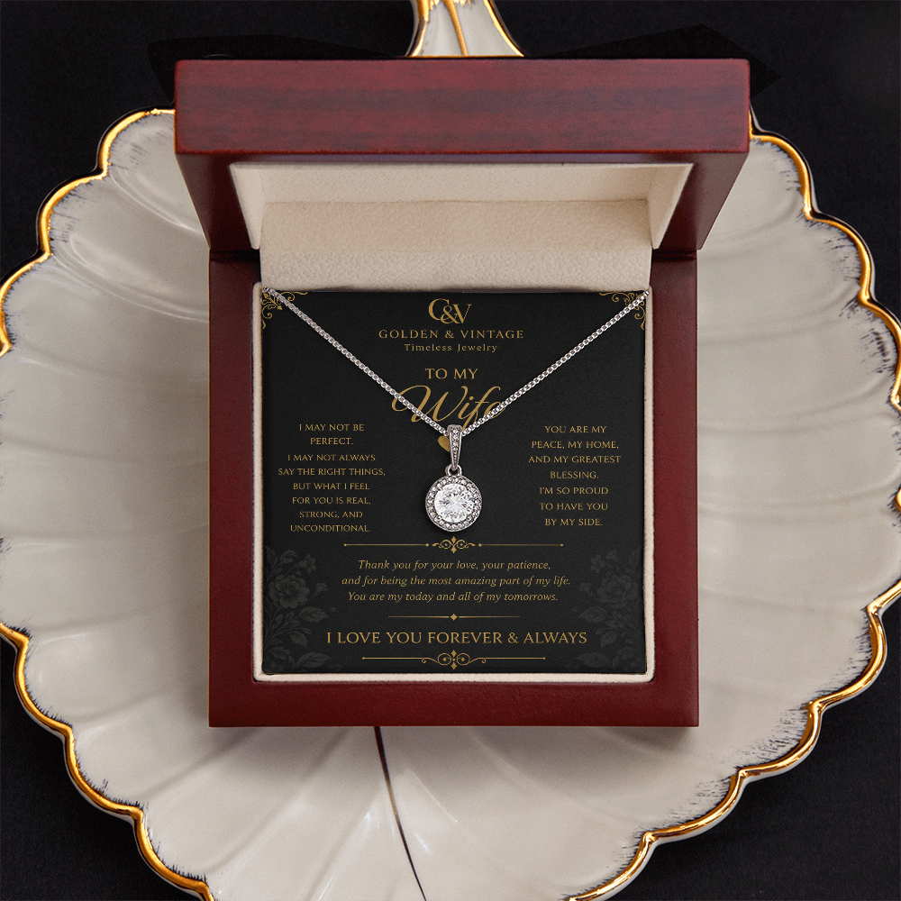 To My Wife – Forever Love Eternal Hope Necklace