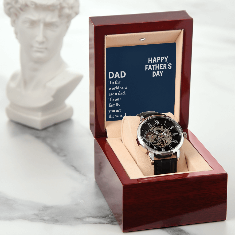 Personalized Openwork Watch for Dad – Luxury Father's Day Custom  Gift - goldenandvintage