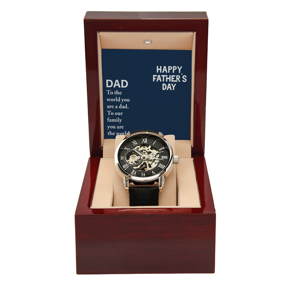 Personalized Openwork Watch for Dad – Luxury Father's Day Custom  Gift - goldenandvintage