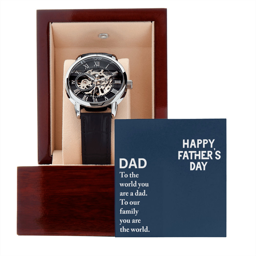 Personalized Openwork Watch for Dad – Luxury Father's Day Custom  Gift - goldenandvintage