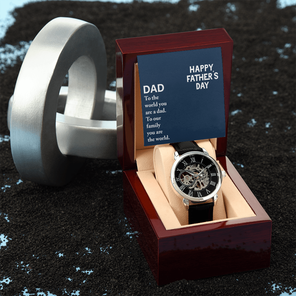 Personalized Openwork Watch for Dad – Luxury Father's Day Custom  Gift - goldenandvintage