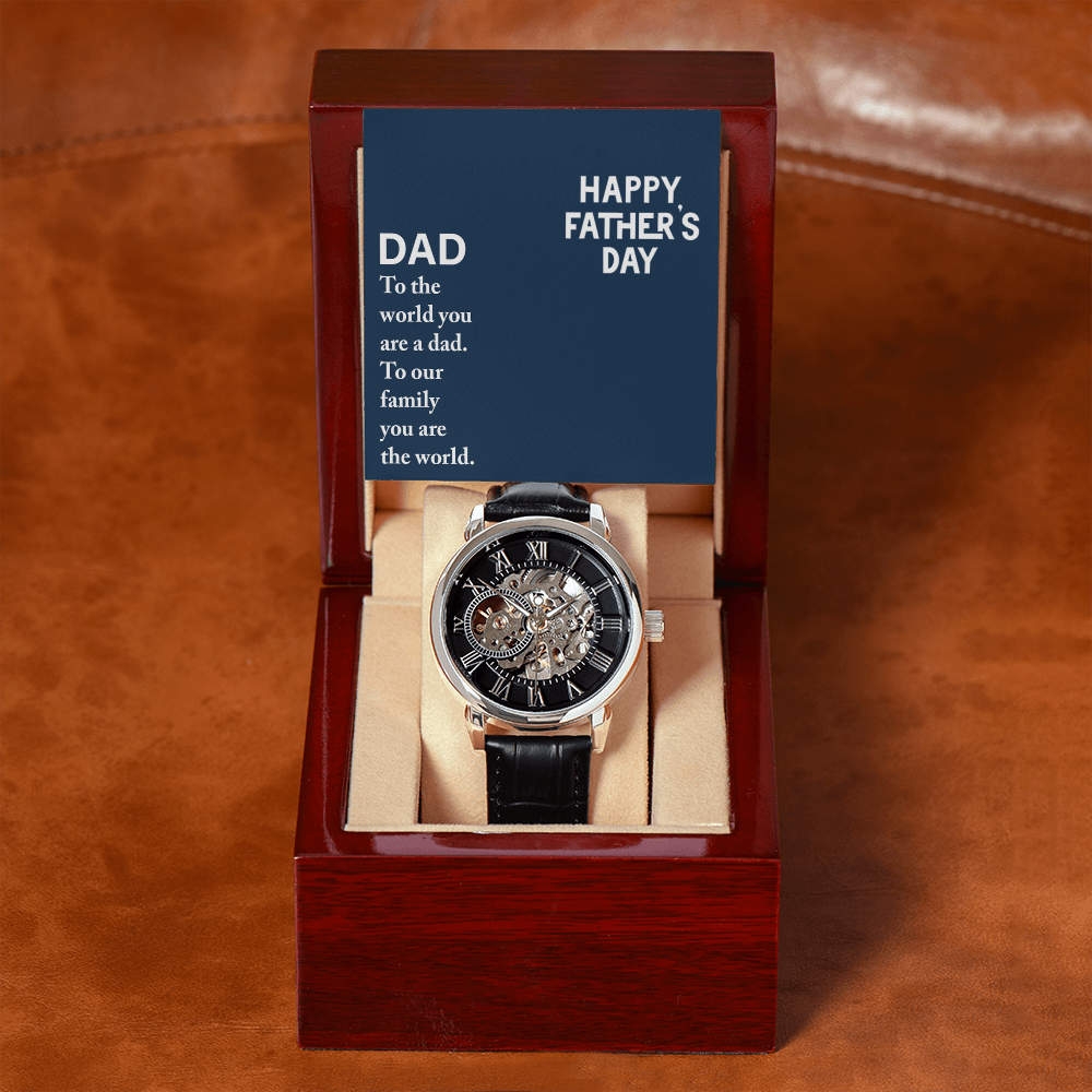 Personalized Openwork Watch for Dad – Luxury Father's Day Custom  Gift - goldenandvintage