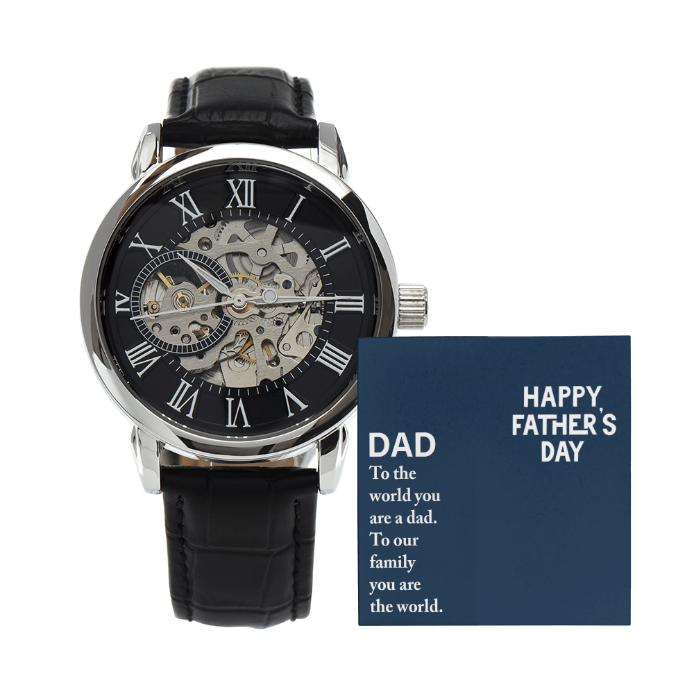 Personalized Openwork Watch for Dad – Luxury Father's Day Custom  Gift - goldenandvintage