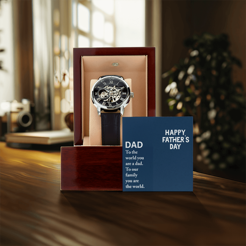 Personalized Openwork Watch for Dad – Luxury Father's Day Custom  Gift - goldenandvintage