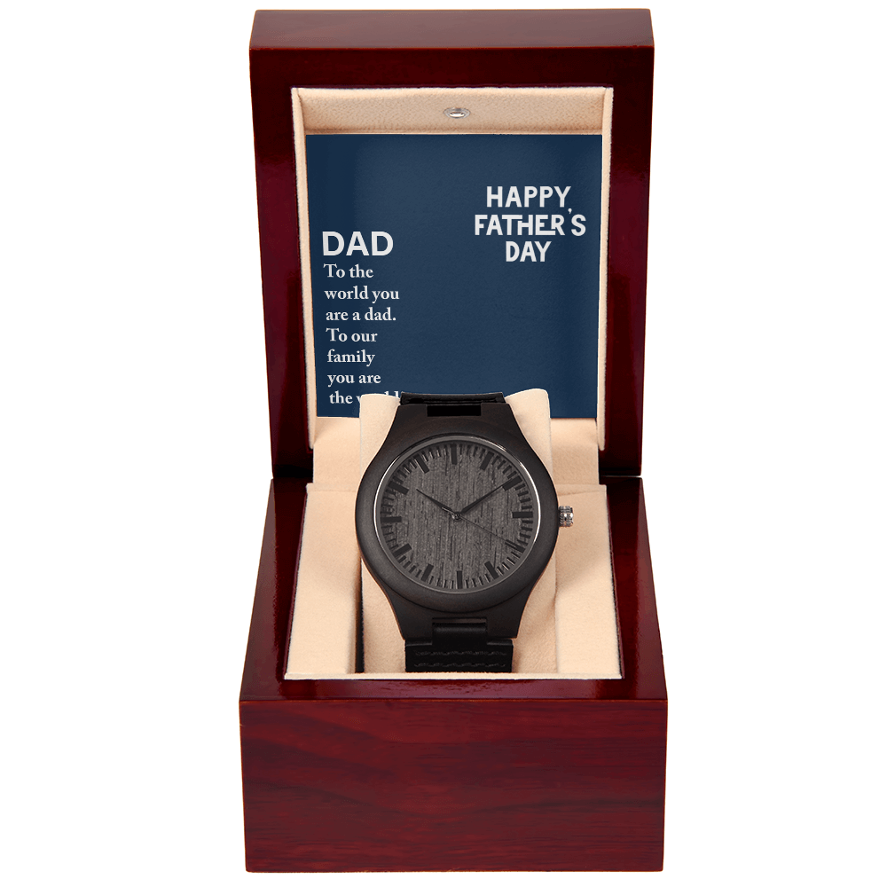Personalized Wooden Watch for Dad with Father's Day Message Card – Custom  Luxury Gift for Father - goldenandvintage