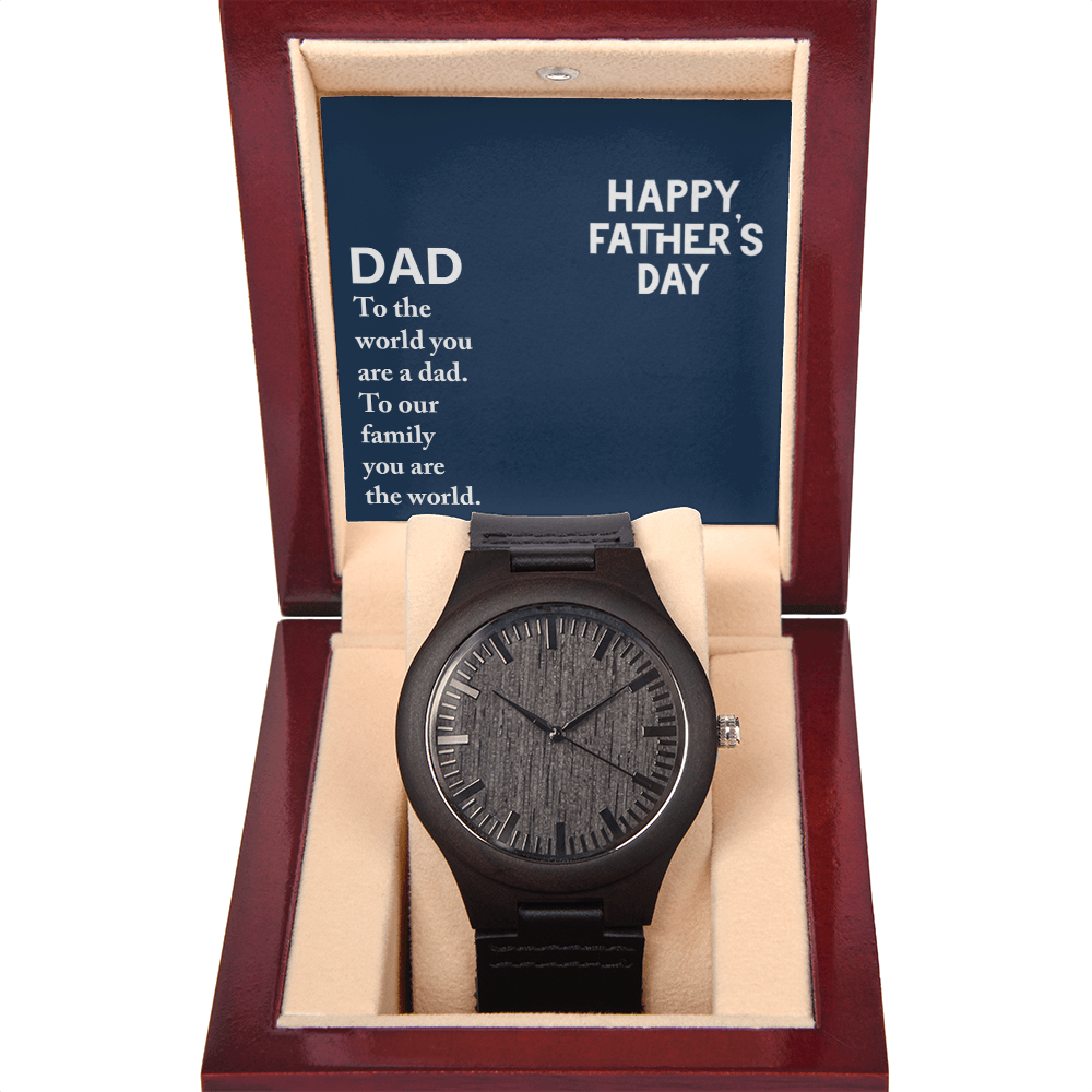 Personalized Wooden Watch for Dad with Father's Day Message Card – Custom  Luxury Gift for Father - goldenandvintage