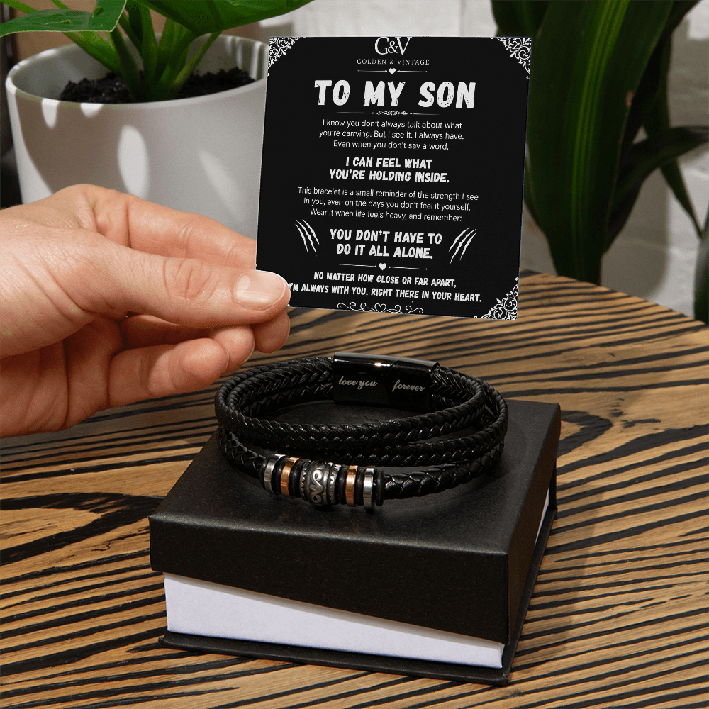 To My Son – Love You Forever Bracelet | Meaningful Gift for Son