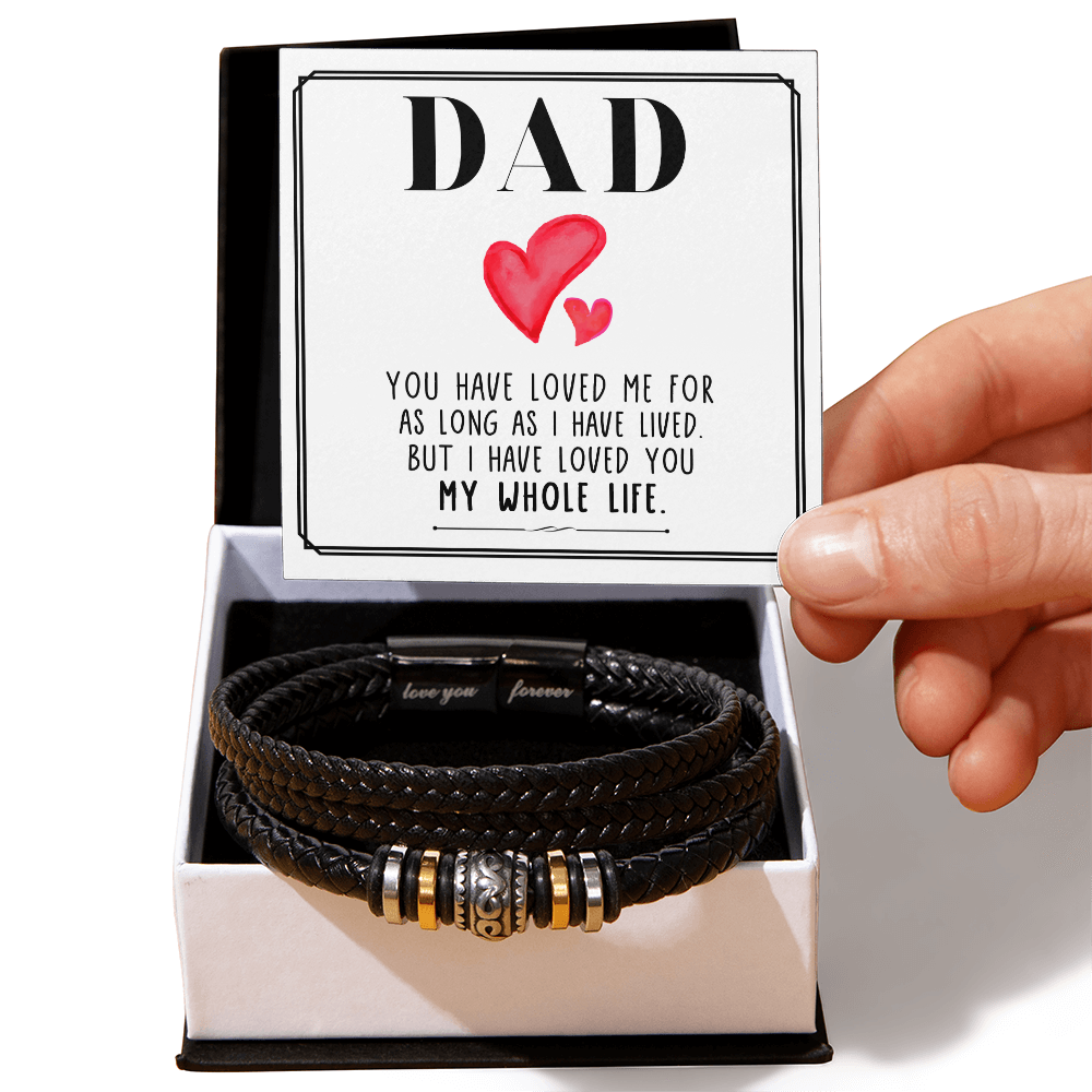 Love You Forever Bracelet for Dad – “You Have Loved Me for as Long as I Have Lived” Father's Day Gift - goldenandvintage